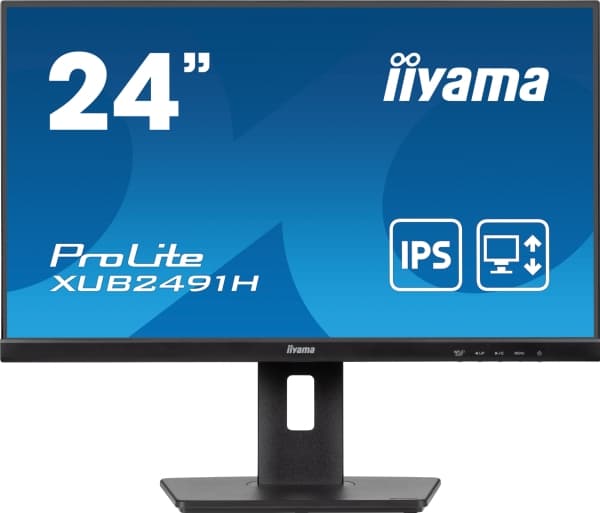 iiyama ProLite XUB2491H-B1 - LED-skärm - 24" (23,8" för visning) - 1920 x 1080 Full HD (1080p) @ 100 Hz - IPS - 300 cd/m² - 1300:1 - 0,5 ms - HDMI, D