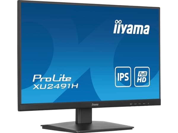 iiyama ProLite XU2491H-B1 - LED-skärm - 24" (23,8" för visning) - 1920 x 1080 Full HD (1080p) @ 100 Hz - IPS - 300 cd/m² - 1300:1 - 0,5 ms - HDMI, Di