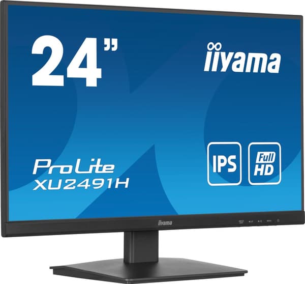iiyama ProLite XU2491H-B1 24" IPS-skärm, 1920 x 1080 Full HD, 100 Hz, 0,5 ms