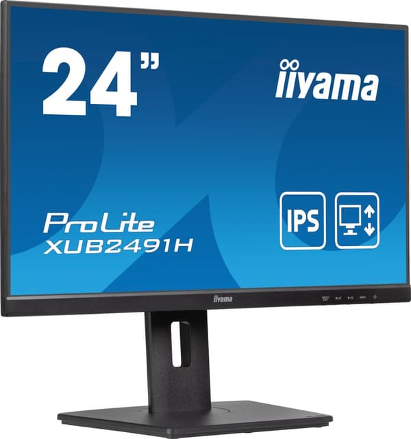 iiyama ProLite XUB2491H-B1 24" IPS-skärm, 1920 x 1080 Full HD, 100 Hz, 0,5 ms