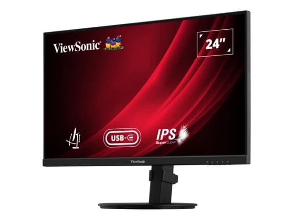 Viewsonic VG Series VG2409-MHDU-2, 60.5 cm (23.8"), 1920 x 1080 pixels, Full HD, LED, 4 ms, Black