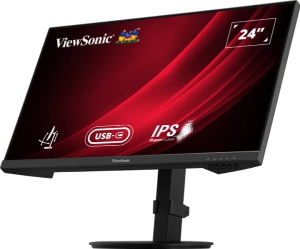 Viewsonic VG Series VG2409-MHDU-2, 60.5 cm (23.8"), 1920 x 1080 pixels, Full HD, LED, 4 ms, Black