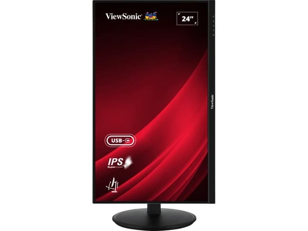Viewsonic VG Series VG2409-MHDU-2, 60.5 cm (23.8"), 1920 x 1080 pixels, Full HD, LED, 4 ms, Black