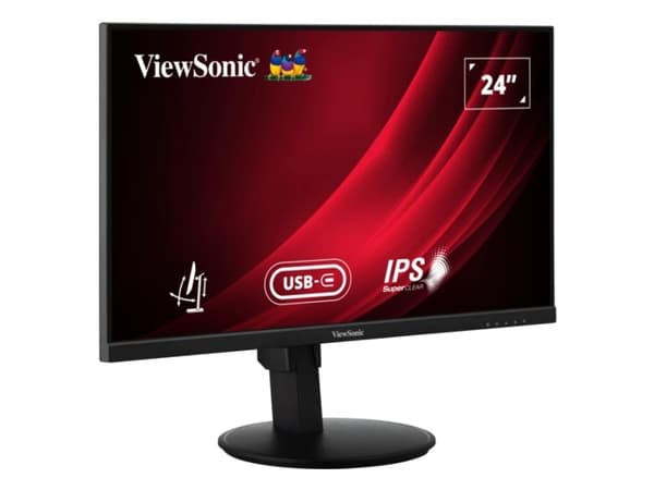 Viewsonic VG Series VG2409-MHDU-2, 60.5 cm (23.8"), 1920 x 1080 pixels, Full HD, LED, 4 ms, Black