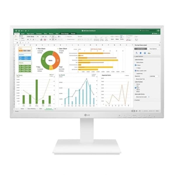 Pelinäyttö LG 27BK55YP-W Full HD 27" Valkoinen