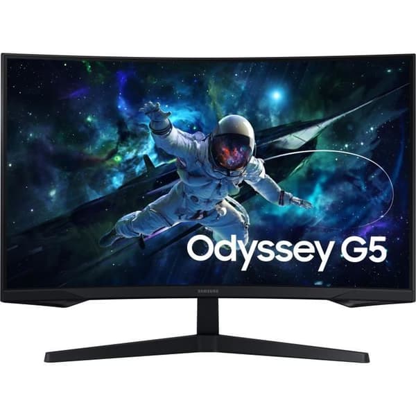 PC-skärm - SAMSUNG - ODYSSEY G55C - 27" 165Hz - VA-panel - 1 ms - HDMI / DisplayPort Svart