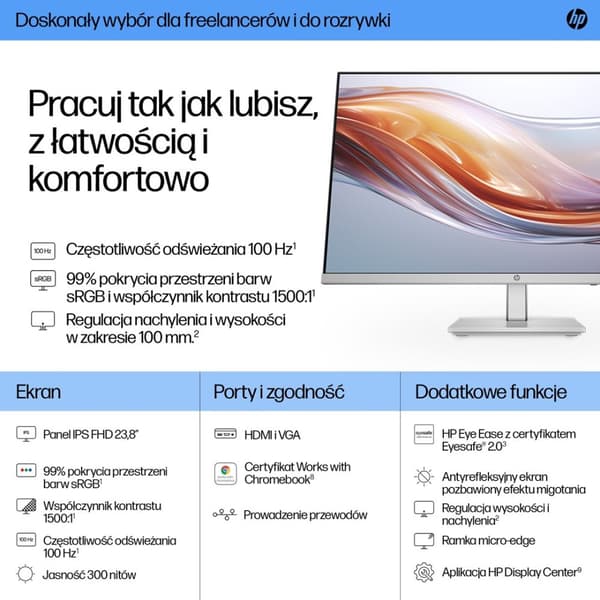 HP LED IPS MONITOR 23,8" 524sh (94C19E9) 100Hz