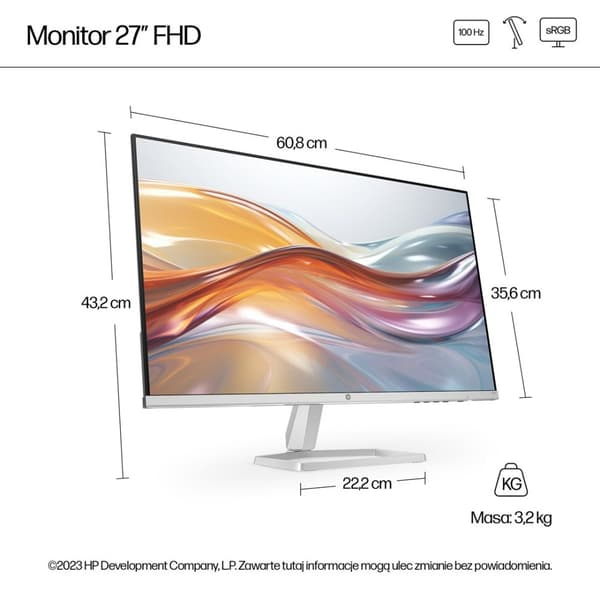 HP LED IPS MONITOR 27" 527sf (94F44E9) 100Hz