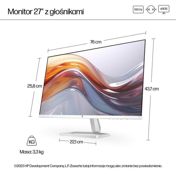 HP LED IPS MONITOR 27" 527sa (94F48E9) 100Hz