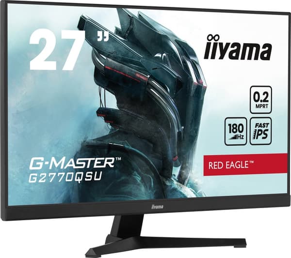 iiyama G-MASTER G2770QSU-B6 tietokonenäyttö 68,6 cm (27") 2560 x 1440 pikseliä Wide Quad HD LED Musta