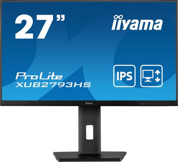 iiyama ProLite XUB2793HS-B7 27" IPS-skärm, 1920 x 1080 Full HD, 100Hz, 1ms Svart