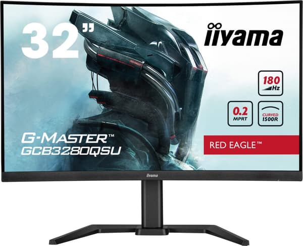 iiyama G-MASTER GCB3280QSU-B2 32" VA-bildskärm, 2560 x 1440 QHD / WQHD, 100Hz, 0,2 ms Svart