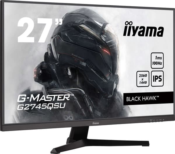iiyama G-MASTER G2745QSU-B2 27" IPS-bildskärm, 2560 x 1440 QHD / WQHD, 100Hz, 1ms