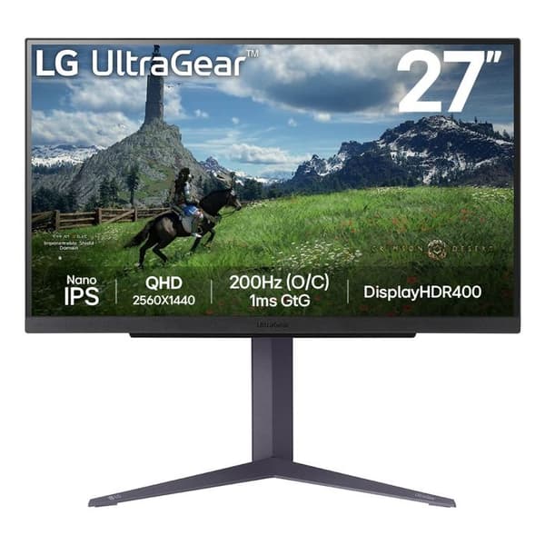 27-tums IPS-skärm - LG - 27GS85QX-B - WQHD 2560x1440 - 1ms - 180Hz Svart
