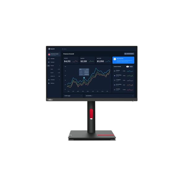 Monitor Lenovo ThinkVision T22i-30 21,5" LED IPS 60 Hz 50-60  Hz Svart