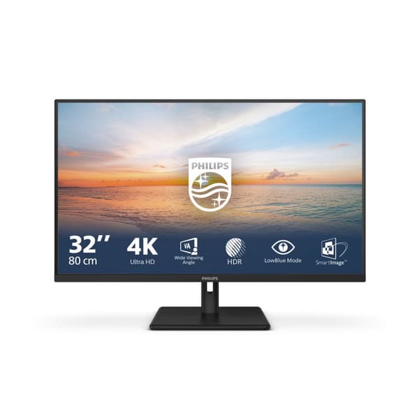 Skærm Philips 32E1N1800LA/00 4K Ultra HD 31,5" 60 Hz 50-60 Hz Sort