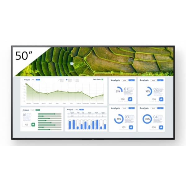 Skjerm Sony Pro Bravia FW-50BZ30L 4K Ultra HD 50" 60 Hz Sort