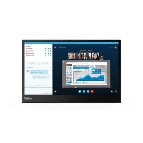Näyttö Lenovo ThinkVision M14 14" Full HD musta