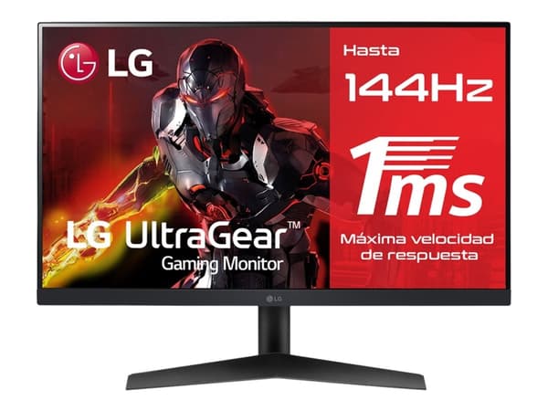 LG 24GN60R-B.BEU, 61 cm (24"), 1920 x 1080 pikseliä, Full HD, LED, 1 ms, musta musta