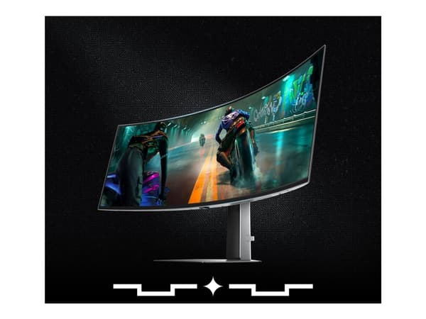 Samsung Odyssey OLED G9 S49DG912SU - G91SD Series - OLED-monitor - spel - böjd - 49" - 5120 x 1440 Dual Quad HD @ 144 Hz - 250 cd/m² - 1000000:1 - Di