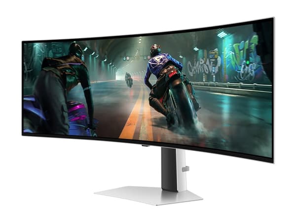 Samsung Odyssey OLED G9 S49DG912SU - G91SD Series - OLED-monitor - spel - böjd - 49" - 5120 x 1440 Dual Quad HD @ 144 Hz - 250 cd/m² - 1000000:1 - Di