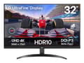 Miniatyrbild 1 av 5: LG 32UR500K-B, 80 cm (31.5"), 3840 x 2160 pixlar, 4K Ultra HD, LCD, 4 ms, Svart