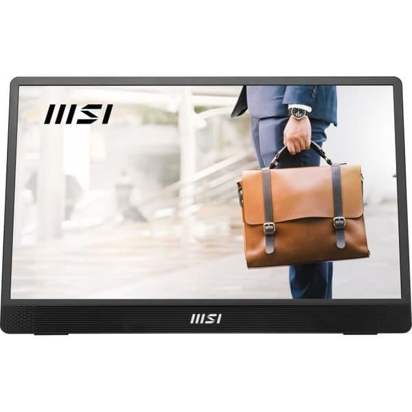 PC Gamer-skärm - MSI - MP161 E2 - 15,6" - IPS-panel - FHD - 1 ms - 60 Hz - USB-C x2 + Mini HDMI - Stativfäste