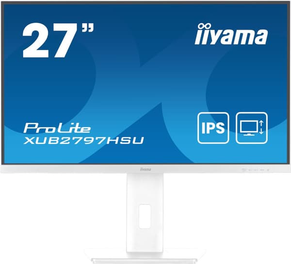 iiyama ProLite XUB2797HSU-W2 27" IPS-skärm, 1920 x 1080 Full HD, 100Hz, 1ms Vit