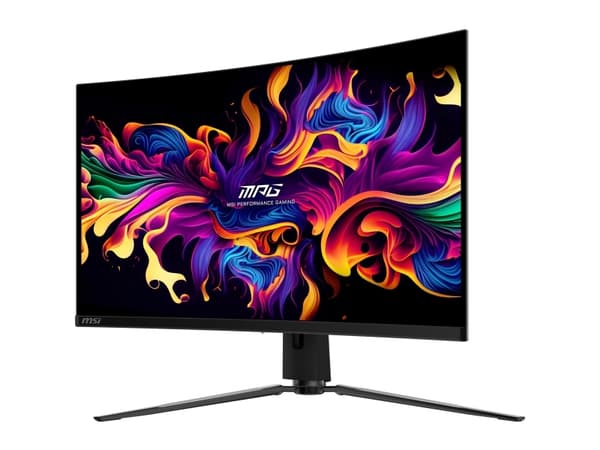 MSI MPG 321CURXDE QD-OLED - OLED-monitor - spel - böjd - 32" (31.5" visbar) - 3840 x 2160 UHD @ 240 Hz - 1000 cd/m² - 1500000:1 - DisplayHDR 400 True