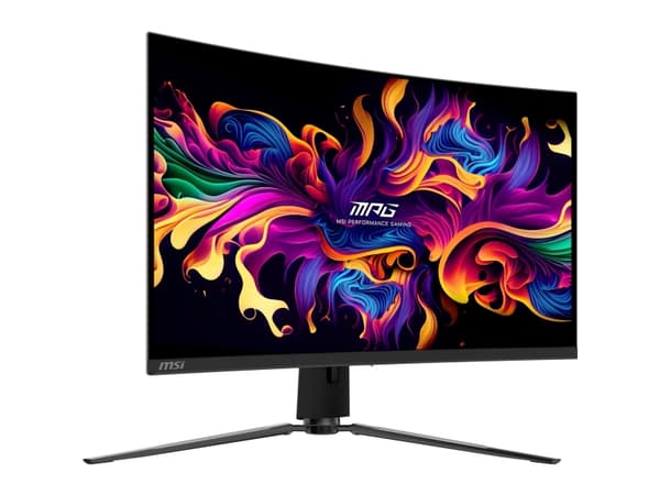 MSI MPG 321CURXDE QD-OLED - OLED-monitor - spel - böjd - 32" (31.5" visbar) - 3840 x 2160 UHD @ 240 Hz - 1000 cd/m² - 1500000:1 - DisplayHDR 400 True
