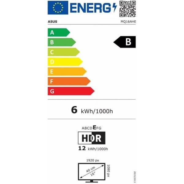 Skærm Asus ZenScreen MQ16AHE Full HD 15,6"