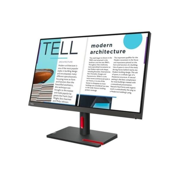 LENOVO S25e-30 Display - 15,6" - TFT - 1366 x 768 - Svart - HDMI - 5 ms