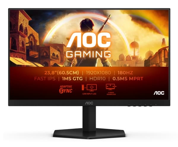 AOC G4 24G42E, 61 cm (24"), 1920 x 1080 pixels, Full HD, LCD, 1 ms, Black