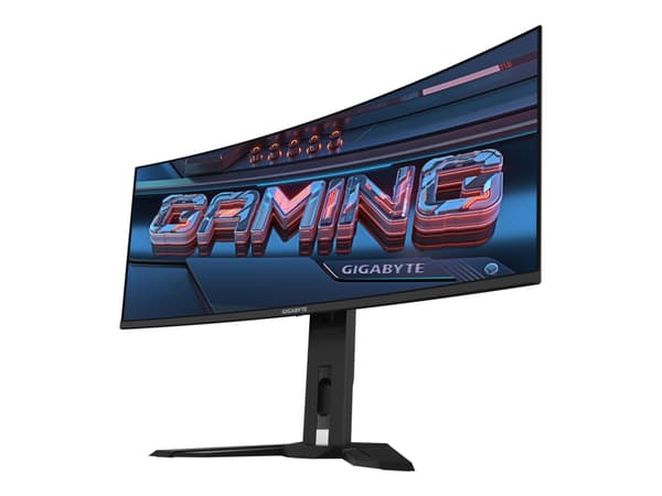 Gigabyte MO34WQC2 - OLED-skjerm - kurvet - 34" - 3440 x 1440 WQHD @ 240 Hz - 1000 cd/m² - 1500000:1 - DisplayHDR 400 True Black - 0.03 ms - 2xHDMI, D Sort