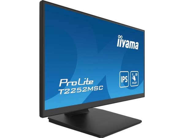 iiyama ProLite T2252MSC-B2AG - LED-skjerm - 22" (21.5" synlig) - berøringsskjerm - 1920 x 1080 Full HD (1080p) @ 60 Hz - IPS - 250 cd/m² - 1000:1 - 5