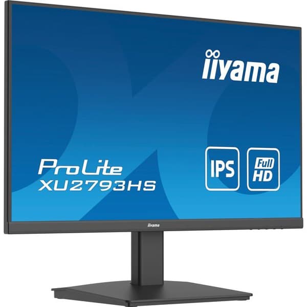 Skärm IIYAMA 27'' Ultra Tunn IPS Panel 16:9 1ms 100Hz 250cd/m² 1920x1080 1xHDMI 1xDisplayPort Högtalare 2 x 2W + hörlurar TCO Svart
