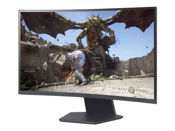 LG UltraGear 27GS60QC-B - LED-skärm - spel - böjd - 27" - 2560 x 1440 QHD @ 180 Hz - VA - 300 cd/m² - 3000:1 - HDR10 - 1 ms - 2xHDMI, DisplayPort Svart