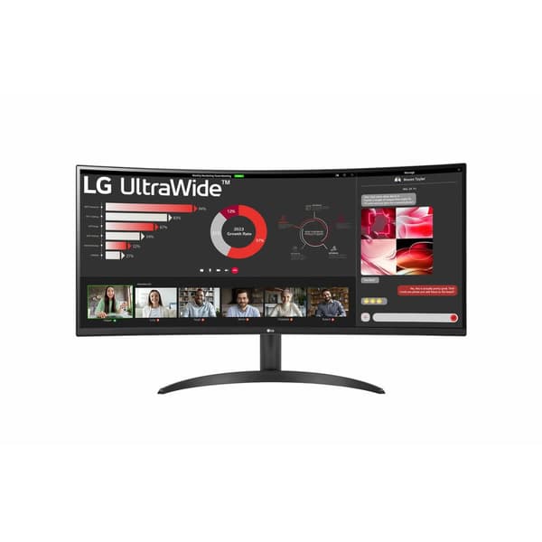 Monitor LG 34WR50QK-B.AEU 34" 4K Ultra HD LCD Wide Quad HD Svart