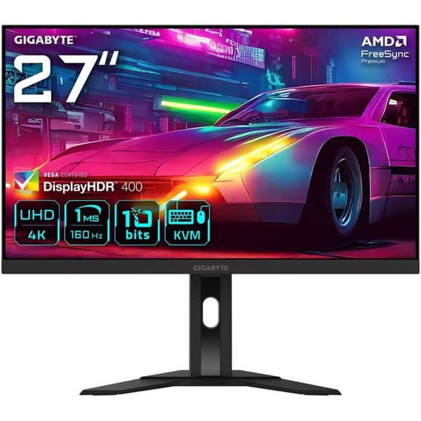 27" spelskärm - GIGABYTE - M27UA - UHD 3840x2160 - 160Hz - 1ms - FreeSync Premium