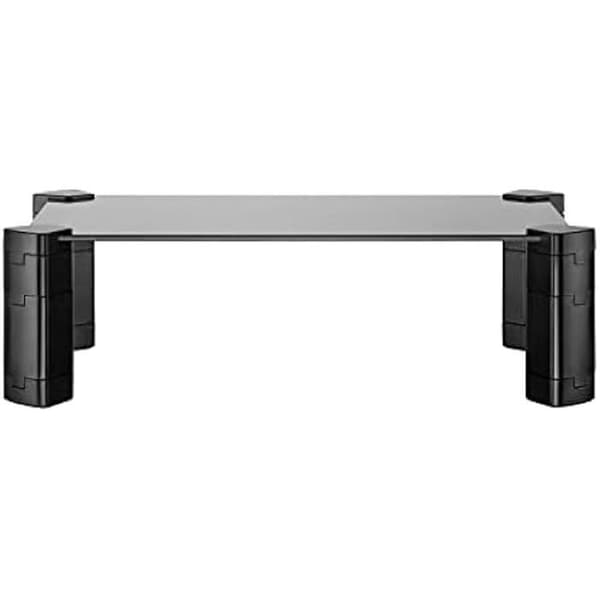 AISENS SOPORTE CRISTAL ELEVADOR FÖR MONITOR/PORTÁTIL, NEGRO