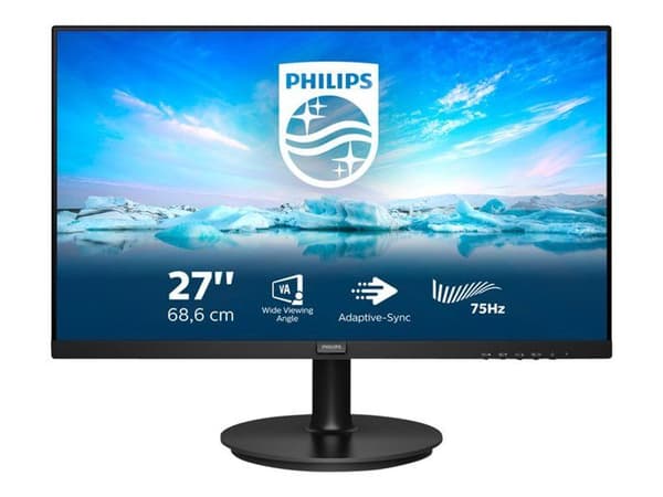 Philips Monitor 272V8LA 68 cm (27 tum) (HDMI, DisplayPort, 1920x1080 px, 75 Hz, FreeSync) svart