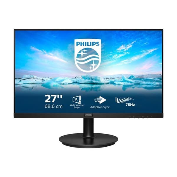 Philips Monitor 272V8LA 68 cm (27 tum) (HDMI, DisplayPort, 1920x1080 px, 75 Hz, FreeSync) svart