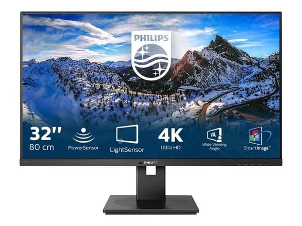 PHILIPS B Line 328B1 - LED-skärm - 32" (31,5" synlig) - 3840 x 2160 4K @ 60 Hz - VA - 350 cd/m² - 3000:1
