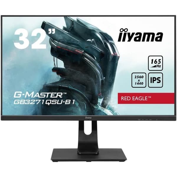 PC Gamer-skärm - IIYAMA G-Master Red Eagle - 31,5" WQHD - IPS-panel - 1 ms - 165 Hz - HDMI / AMD FreeSync (med fjärrkontroll)