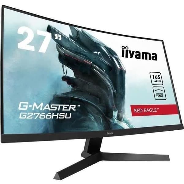 Böjd PC-spelskärm - IIYAMA G-Master Red Eagle G2766HSU-B1 - 27" FHD - VA-panel - 1 ms - 165Hz Svart