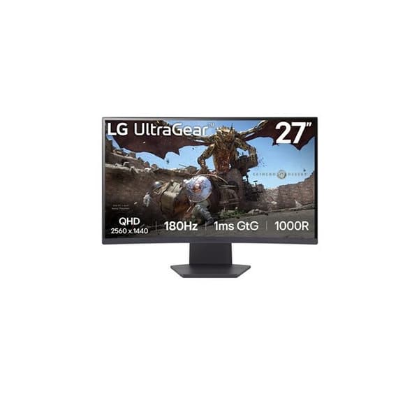 2,5K PC-skärm med 2560 x 1440 pixlar, 1 ms svarstid, böjd VA-panel, 180 Hz, HDR10, FreeSync.