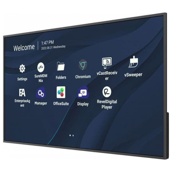 Skärm 43'' ViewSonic LFD 4K LED UHD 16:9 32GB 500nit 6,5ms 5000:1 178/178 VESA 200x200 2xHDMI, 2xUSB, 1xUSB Type-C, RJ45, RS232, HPs