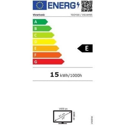 VIEWSONIC TD2430 LCD-pekskärm - 61 cm (24") - 16:9 - Full HD - 10-punkts multi-touch
