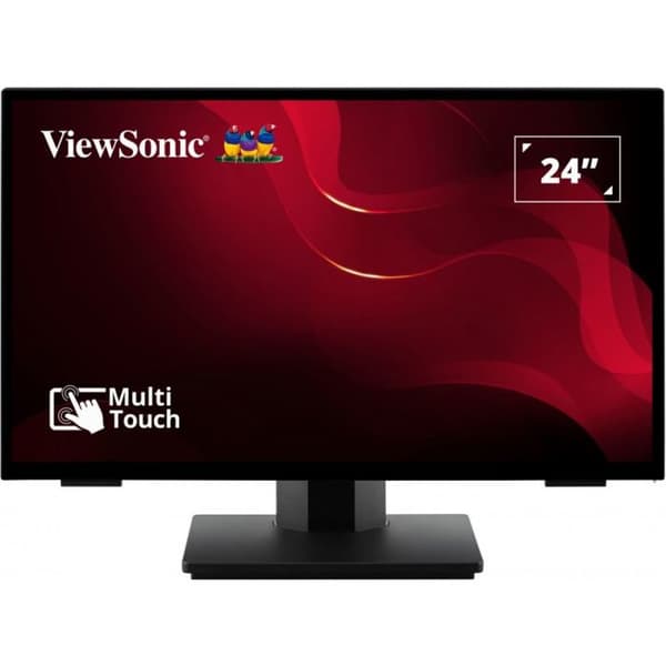 23,8'' ViewSonic TD2465 Svart 16:9 FHD Kapacitiv pekskärm 10p VGA, HDMI, DisplayPort, USB och högtalare