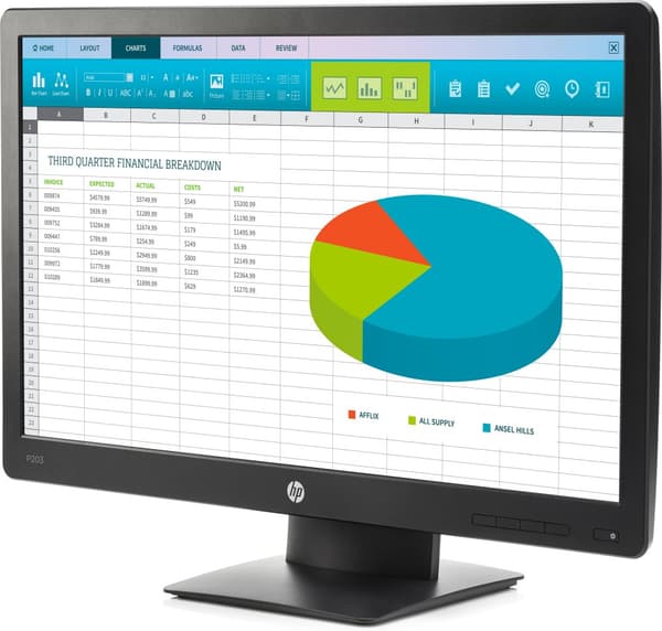 HP P203 20" monitor 1600x900 (wxga++) 5ms X7R53AA